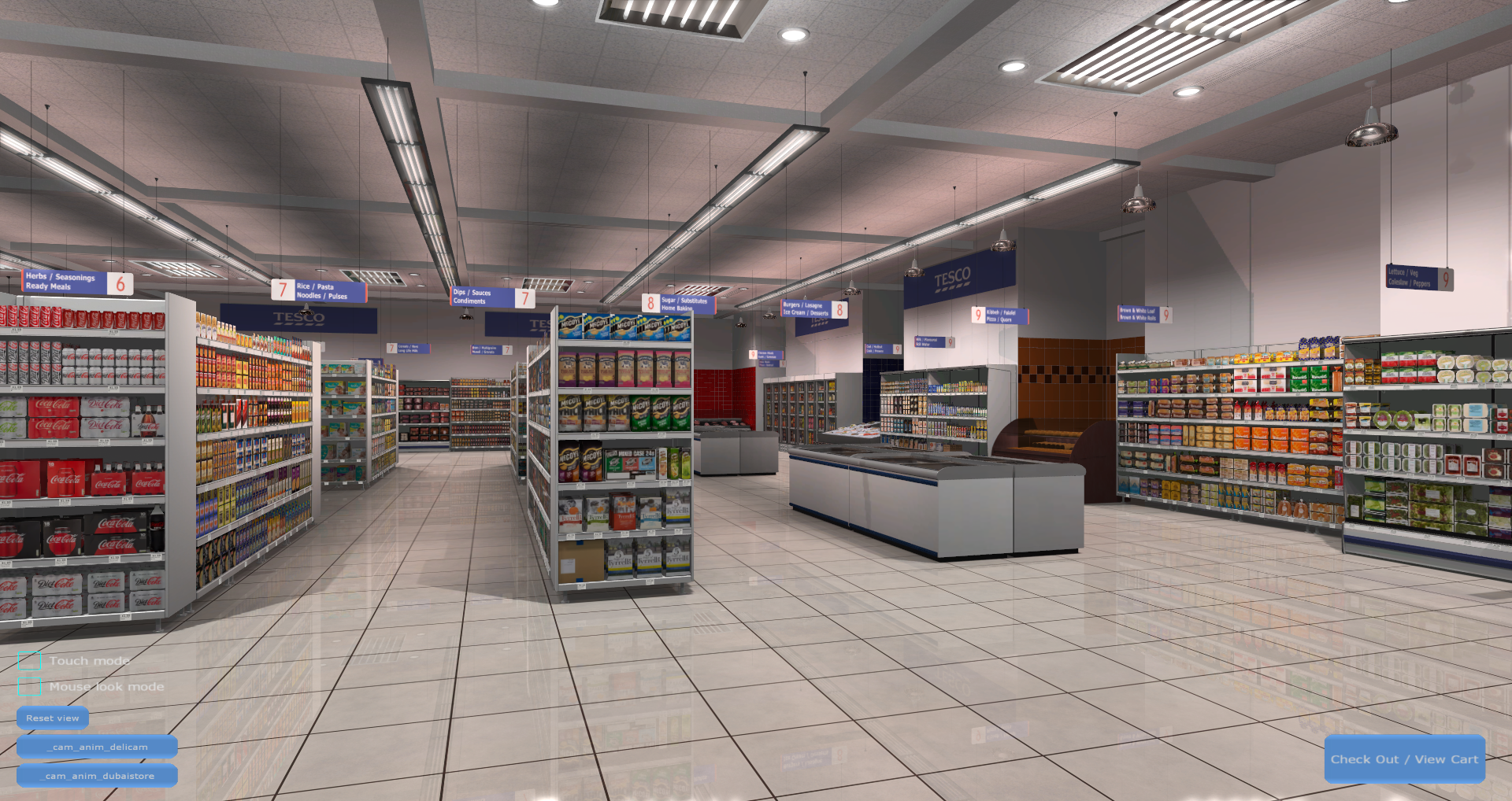 3D Virtual Shopping Virtual Store Screenshot from Carrefour VR Supermarket 3
