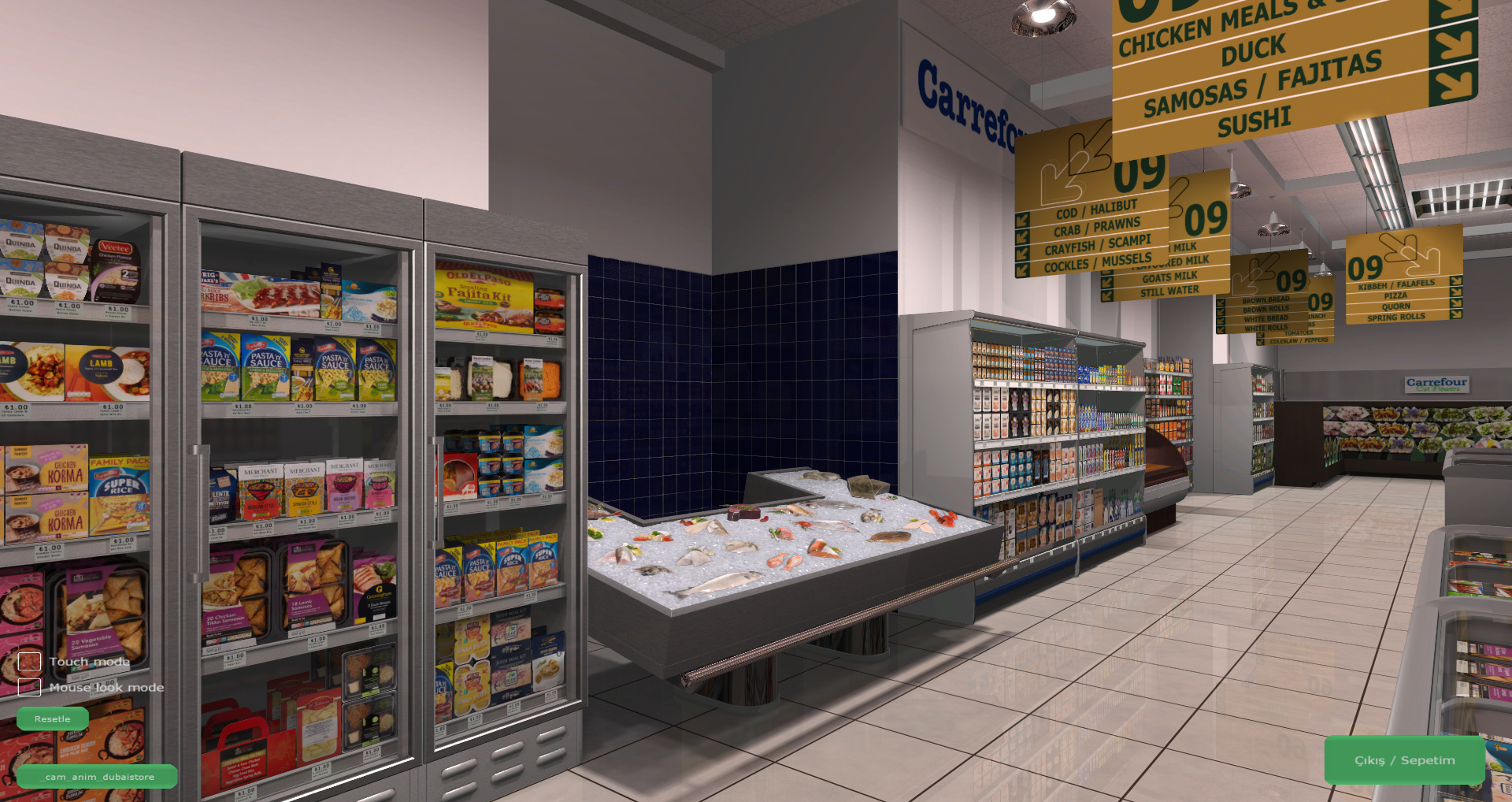 3D Virtual Shopping Virtual Store Screenshot from Carrefour VR Supermarket 6
