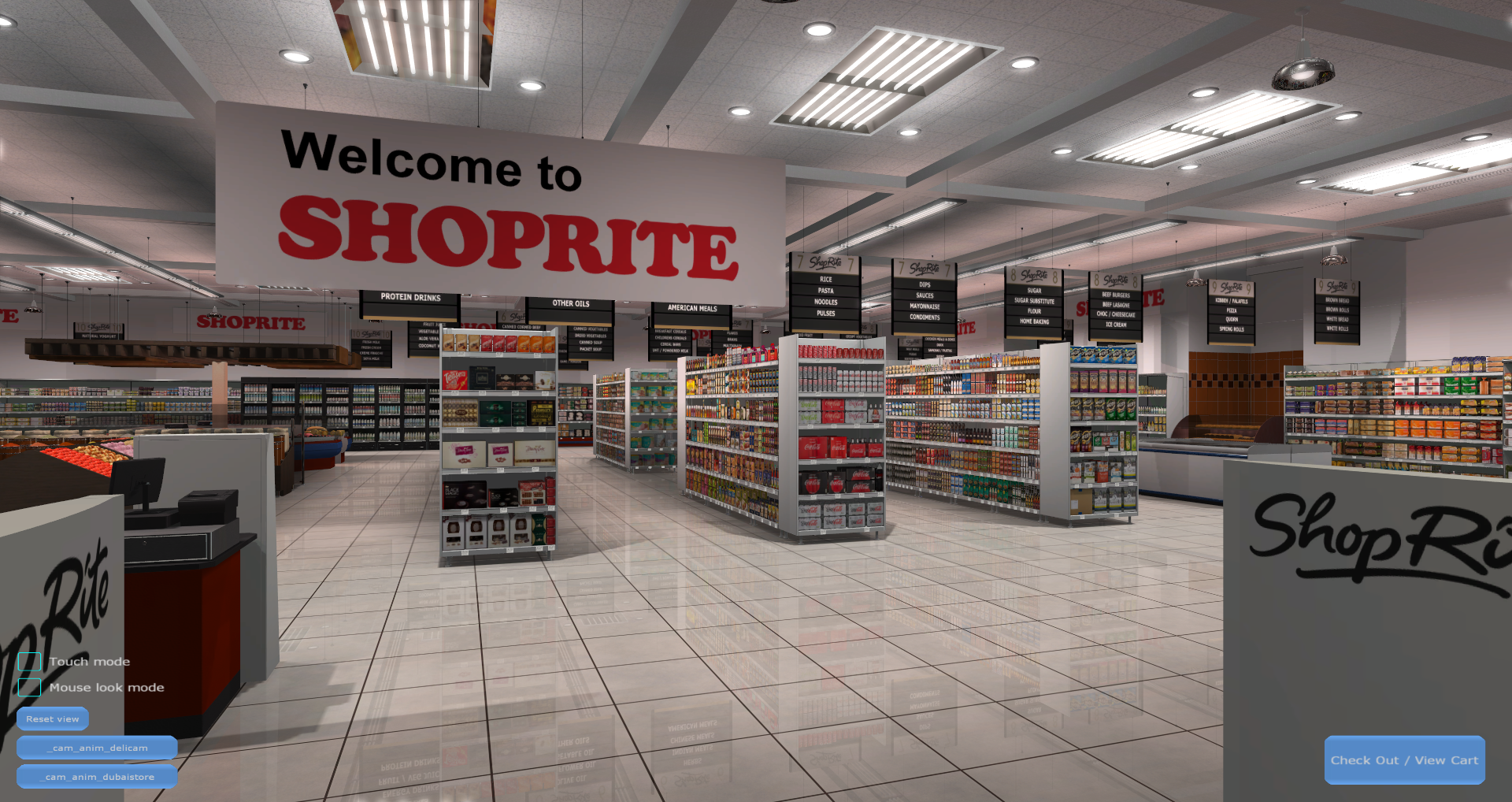 3D Virtual Shopping Virtual Store Screenshot from Carrefour VR Supermarket 1