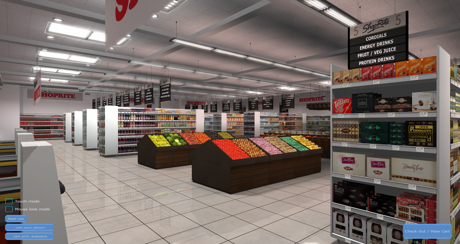 3D Virtual Shopping Virtual Store Screenshot from Carrefour VR Supermarket 2