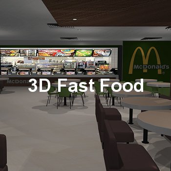 3D Fast Food Restaurant